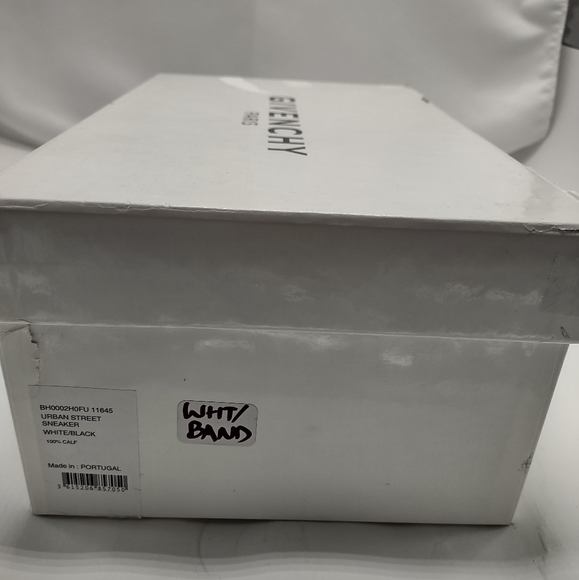 Givenchy Men's Urban Street Sneakers w/Webbing, black/white - Size EU 45/12 - Picture 12 of 14